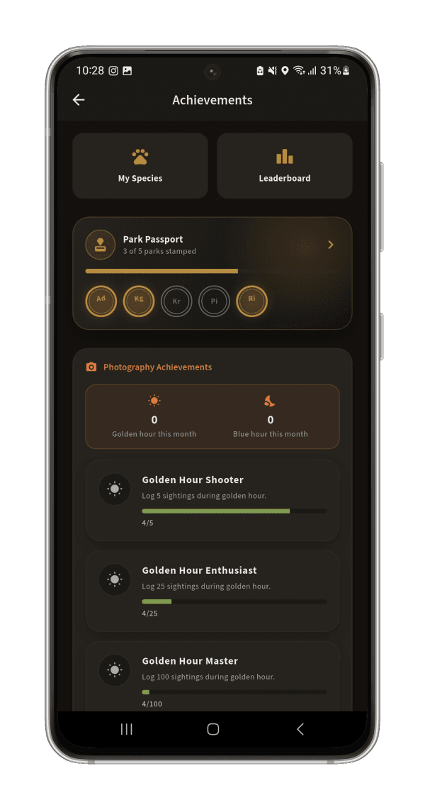 Your Park Passport: A stamp for every park you complete